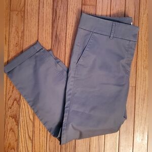 Loft Marisa Skinny Gray Pants 12